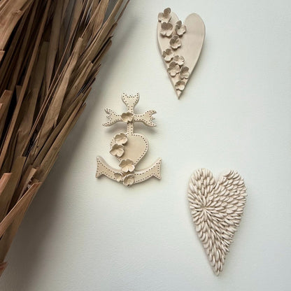 Bijoux de mur - COEUR FLEURS